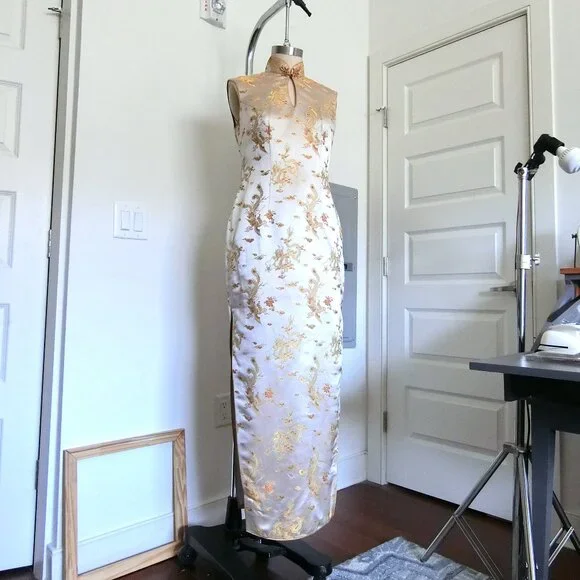 light rose gold dress One-Shoulder Rose Gold Long Formal Gown CB098 Rose Gold / 2 main image 0